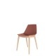 Polypropylene Shell Chair Beech Wooden 4-Leg Frame